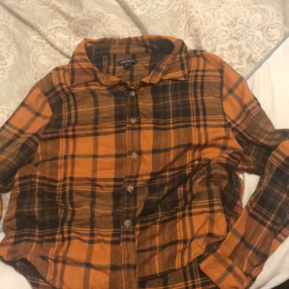 orange Wild Fable flannel